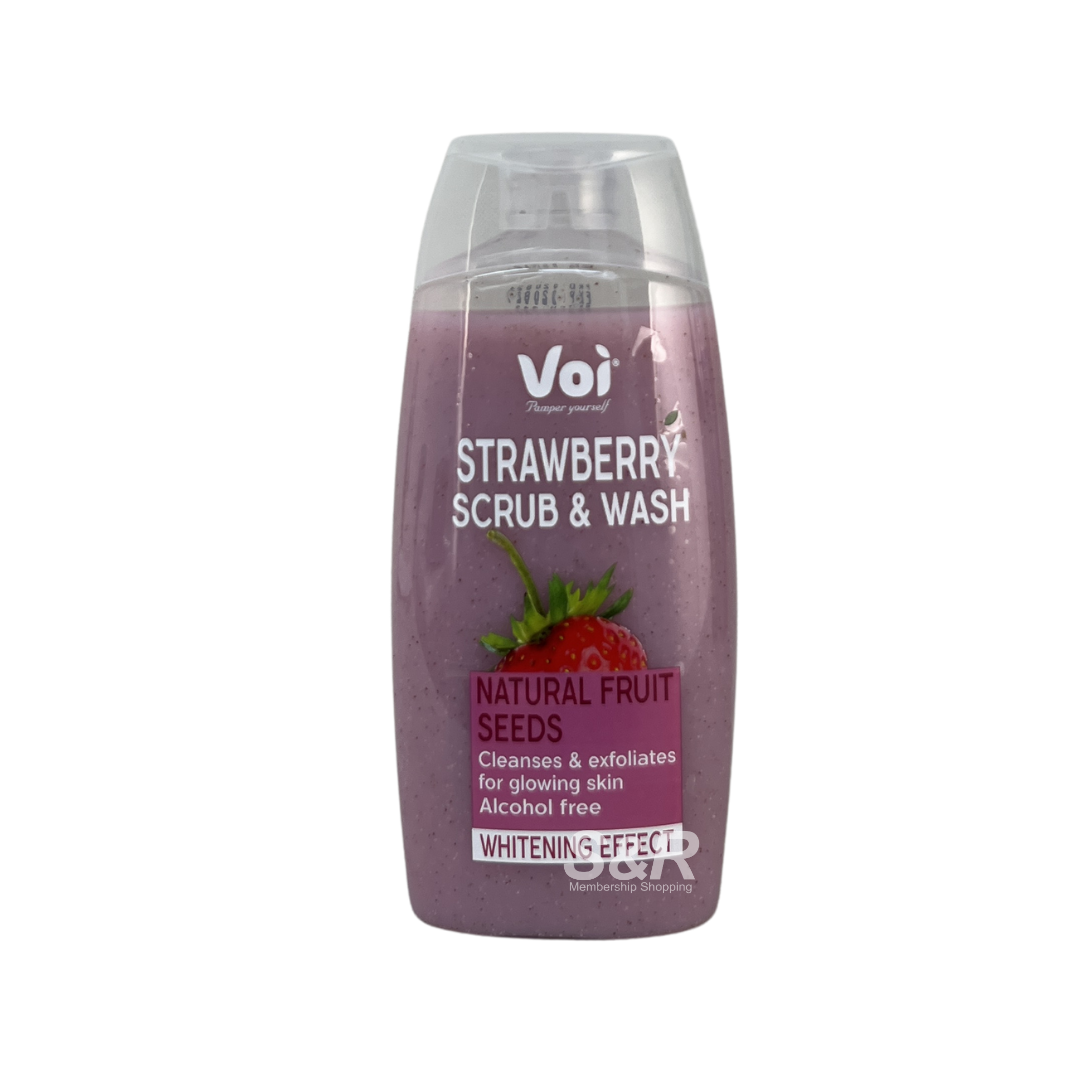 Voi Strawberry Scrub & Wash Whitening Effect 400mL